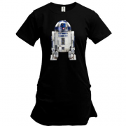 Подовжена футболка з малюнком робота R2 D2