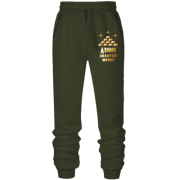 Штаны из футера без начеса с надписью "Денис - золотой человек"