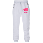 Штаны из футера без начеса с надписью "Ваш банкир" и свинкой