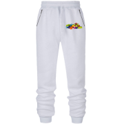 Штаны из футера без начеса с конструктором