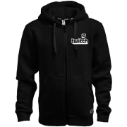Худі на блискавці з логотипом twitch