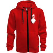 Худі на блискавці з Сантою хіпстером