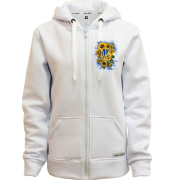 Худи на молнии Герб Украины с подсолнухами