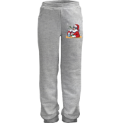 Дитячі штани з Сантою, який п'є молоко