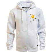 Худи на молнии с пчелиным ульем и пчелами