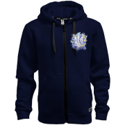 Худи на молнии Тризуб в акварельных цветах