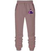 Штаны из футера без начеса с судебным молотком