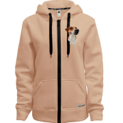 Худі на блискавці з Джек Рассел тер'єр