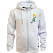 Худи на молнии Барт Симпсон с рогаткой