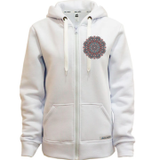 Худі на блискавці з круглим мереживним орнаментом