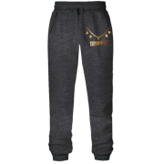 Штаны из футера без начеса с золотой цепью и именем Тимофей