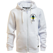 Худи на молнии с украинским воином