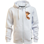 Худи на молнии с веселым жирафом