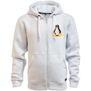Худі на блискавці з пінгвіном Linux