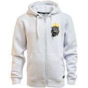 Худі на блискавці з левом в короні