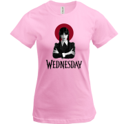 Футболка Wednesday (чорно-червоний)