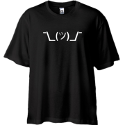 Футболка Oversize с символьным смайлом 
