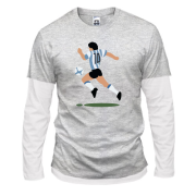 Комбинированный лонгслив Diego Maradona (3)