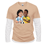 Комбинированный лонгслив Maradona & Pele