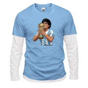 Комбинированный лонгслив Diego Maradona (2)