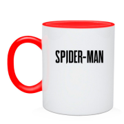Чашка с надписью Spider-Man