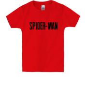 Детская футболка с надписью Spider-Man
