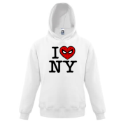 Детская худи I Love NY Spider-Man