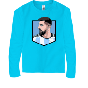 Детская футболка с длинным рукавом Lionel Messi logo