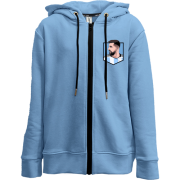 Детская худи на молнии Lionel Messi logo