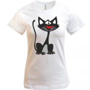 Женская футболка "Кот"