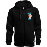 Худи на молнии Morgenstern with blue dreadlocks