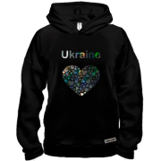 Худи BASE Ukraine - сердце (голограмма) (голограмма)