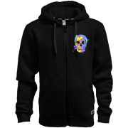 Худі на блискавці Skull pop art