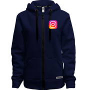 Худі на блискавці з логотипом Instagram