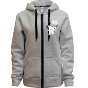 Худі на блискавці hello kitty в капелюсі