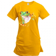 Подовжена футболка з деревною жабою (1)