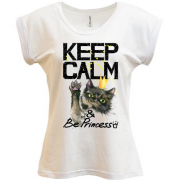 Футболка з кошеням Keep calm and be princess