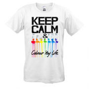 Футболка Keep calm and colour  your life (2)