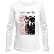 Лонгслів Princess, Sweet and Cute cats