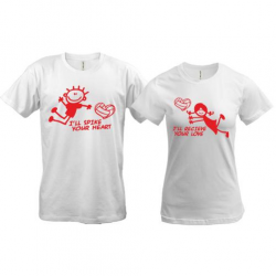 Двойные футболки "Recive your love"
