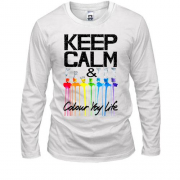 Лонгслів Keep calm and colour  your life (2)