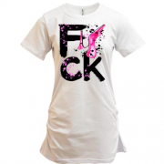 Подовжена футболка F_ck Fashion (black)