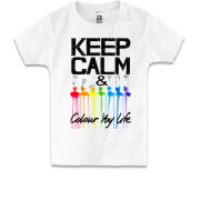 Дитяча футболка Keep calm and colour  your life (2)