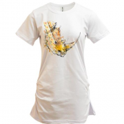 Подовжена футболка зі стилізованим носорогом (3)