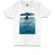 Детская футболка с китом "deep blue sea"