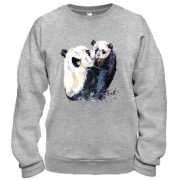 Свитшот с пандами "семья"