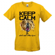 Футболка з ведмедем Keep calm & dont eat after 6 pm