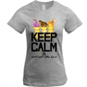 Футболка з зайчатками Keep calm & dont eat after 6 pm