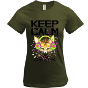 Футболка з лисицею Keep calm & be cool
