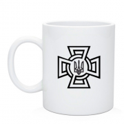 Чашка с гербом Украины и крестом